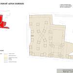 Реконструкция квартала на реке Охте. План подземной автостоянки.