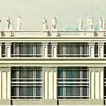 Оздоровительный комплекс Зеленый городок в Рождествено. Корпус 1. Фасад 2.